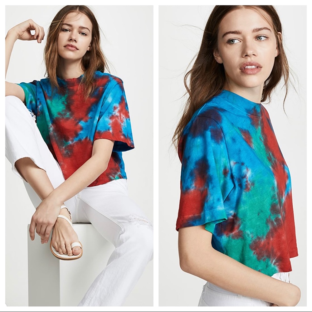 Cotton Citizen Tokyo crop tie die tee Sz xs (ю33)